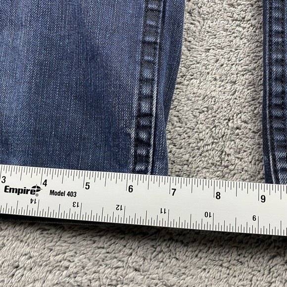 Levis 511 Slim Fit Jeans Mens 32x32 Blue Dark Wash Low Rise - Picture 9 of 16